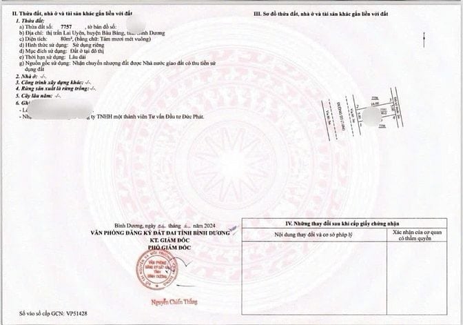Chủ Kẹt Cần Bán Gấp lô đất nền trung tâm hành chánh bàu bàng Giá 870, 