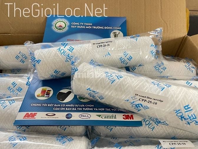 CPP-25 micron-10inch Lõi sợi quấn Aqua
