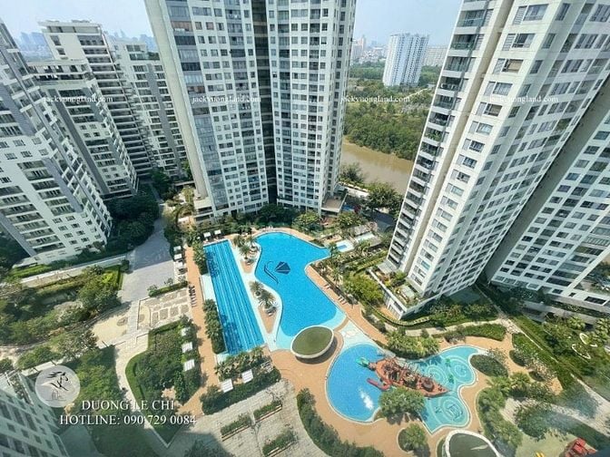 Bán căn hộ 3 phòng ngủ Đảo Kim Cương Quận 2, view hồ bơi, giá tốt