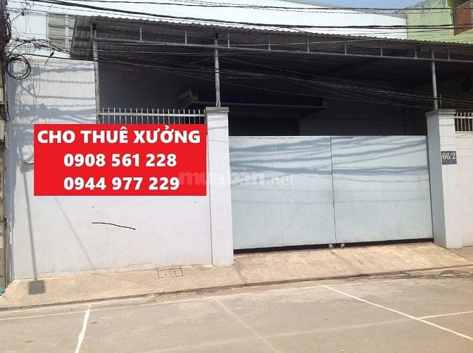 Nhà xưởng đường nguyễn anh thủ phường hiệp thánh cho thuê dt: 550m