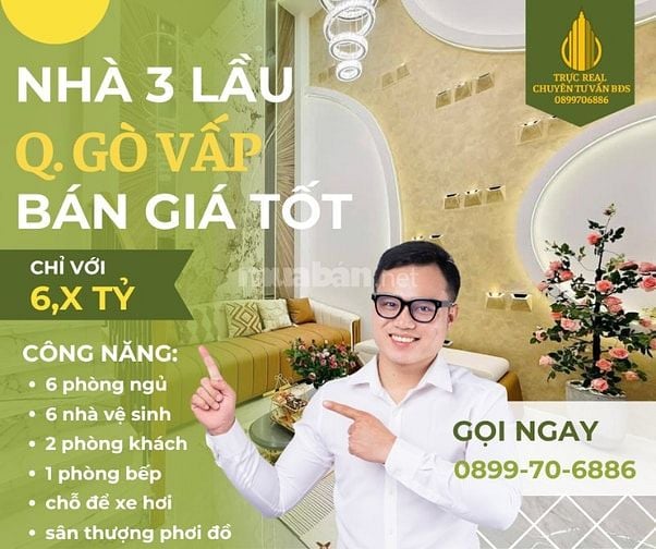 Nhà 3L siêu đẹp gần công viên Làng Hoa GV, giá nhỉnh 6 tỷ hẻm xe tải