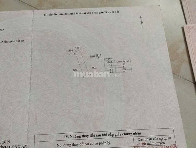 BÁN ĐẤT XÃ LONG HƯNG - THỊ XÃ GÒ CÔNG - SỔ HỒNG RIÊNG - HƯỚNG TÂY MÁT 