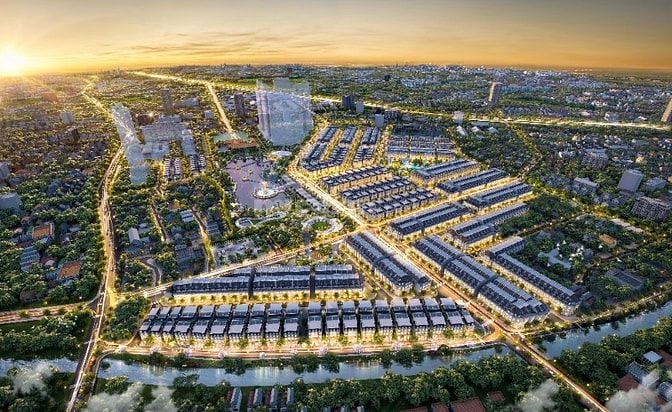 Bán Shophouse xẻ khe Economy City đẹp nhất Văn Lâm. Từ 10,5 tỷ sở hữu