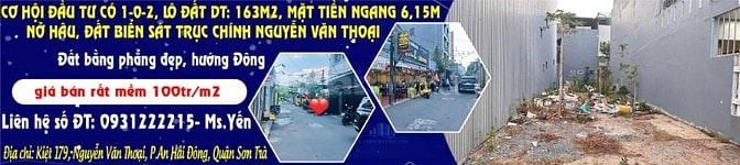 CƠ HỘI ĐẦU TƯ CÓ 1-0-2, LÔ ĐẤT DT: 163M2, MẶT TIỀN NGANG 6,15M