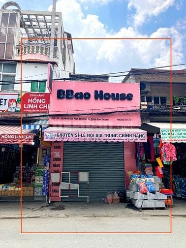 🌷 🌷 🌷 BÁN NHÀ MẶT TIỀN CHỢ THỊ NGHÈ : 22 PHAN VĂN HÂN - P. 19 -  BT