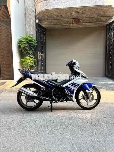 Xe Máy Anh Thao Exciter 135cc côn tay màu xanh Gp