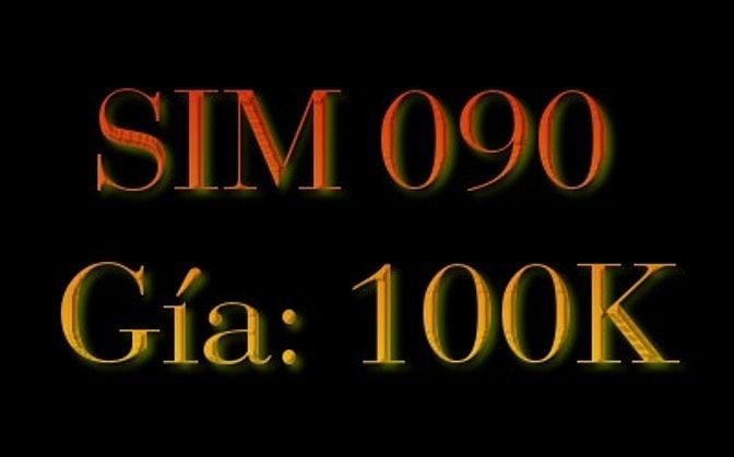 Sim số đầu 090, giá 100K, mobifone