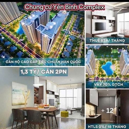 Chung cư thương mại Yên Bình complex tiêu chuẩn sống chuyên gia.