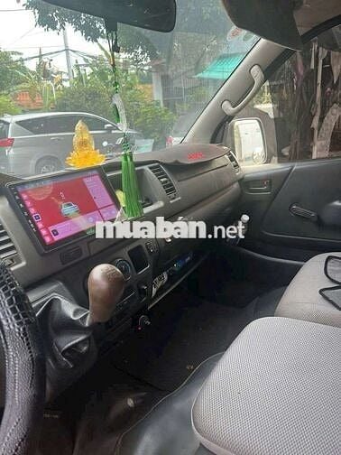Toyota Hiace 2008  Van 6 Chỗ máy dầu Sàn Inox Zin