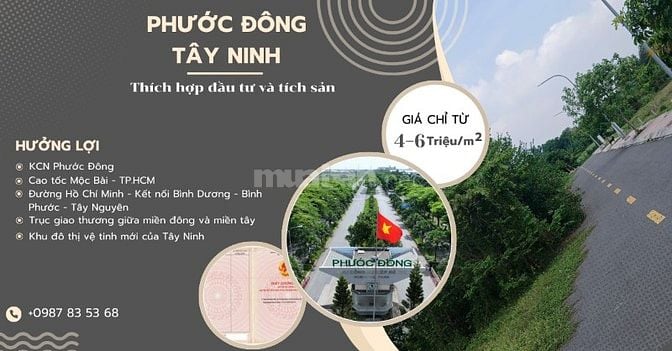 Đất nền cạnh đường lớn. Khu dân cư đông đúc. kế bên KCN Phước Đông