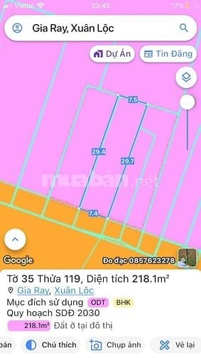 Bán nhà mặt tiền đường Trần Phú, thị trấn Gia Ray, Xuân Lộc, Đồng Nai
