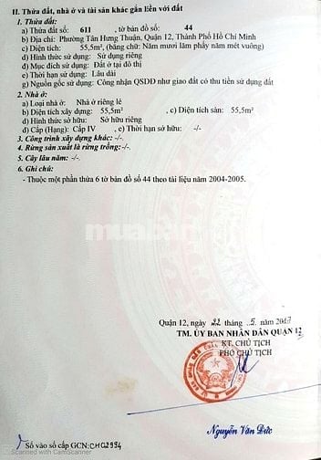 BÁN NHÀ 200M2 ĐƯỜNG TRƯỜNG CHINH , Q12 