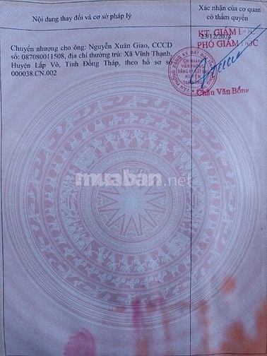 Bán nhà đất thổ cư, chính chủ có sổ hồng 
