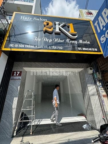 CHO THUÊ NHÀ MẶT TIỀN ĐƯỜNG TÂN THẮNG . DT : 4x30M. 1 LẦU . MỚI ĐẸP . 
