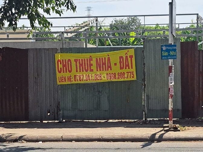 Cho thuê đất mặt tiền đường Bùi Hữu Nghĩa, Phường Bửu Hòa, TP.Biên Hòa
