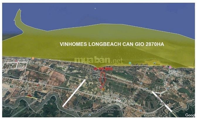 Cần Bán Đất 4500m2 Ngang 85mx60m, Đường Duyên Hải, Long Hòa, Cần Giờ, 