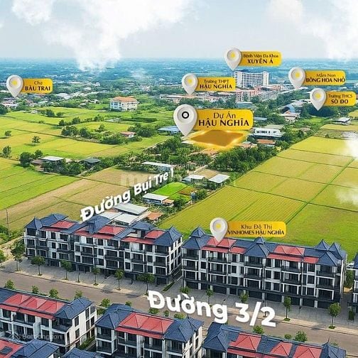 Cần bán đất Hậu Nghĩa ngay Vinhomes 163m2  SHR 