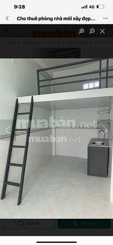 Cho thuê phòng hơn 20m2, dưới trệt, có gác, có bếp, WC riêng, 3,2tr
