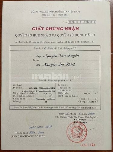 Tôi chủ nhà cần bán căn hộ tập thể ngay mặt phố N