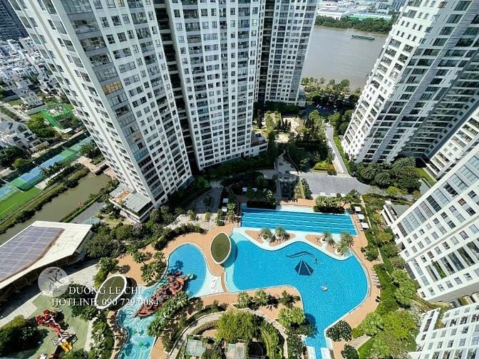 Bán căn hộ 3 phòng ngủ Đảo Kim Cương, 124 m2, view hồ bơi, giá tốt