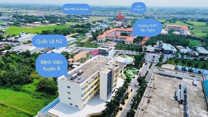 Nền đất 158m2 Sát trường Học THPT Hậu Nghĩa - đủ thổ - sổ riêng