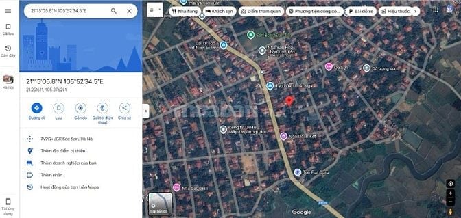 bán đất thổ cư đã có nhà và bể bơi ở thôn Đan Tảo - Sóc Sơn
