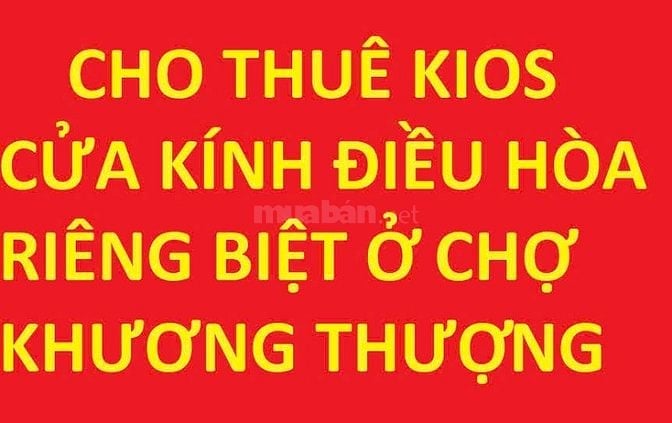 Cho thuê kios riêng biệt, chợ Khương Thượng, Phạm Ngọc Thạch, Đống Đa