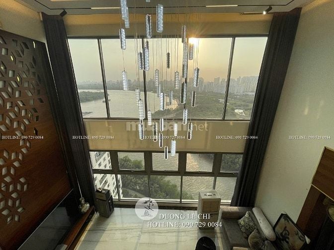Bán căn hộ Duplex 4 phòng ngủ Đảo Kim Cương, 310 m2, view sông, Q.1