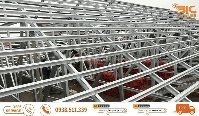 Li tô TS35.48 chống rỉ cho hệ khung kèo thép siêu nhẹ