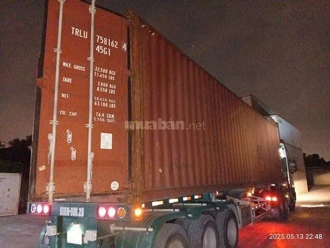 BÁN CONTAINER 40HC – CARGO WORTHY – GIÁ CHỈ 55 TRIỆU