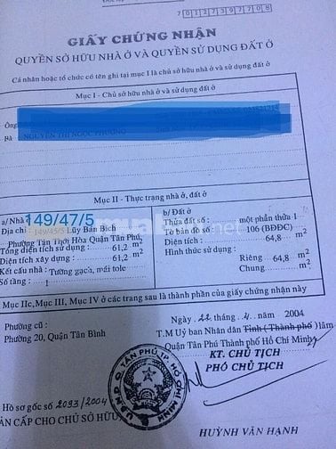 149/47/5 Lũy bán bích KH xem trực tiếp 0903931000,giá TL trực tiếp