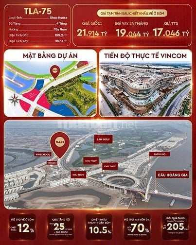 ⛰️Vinhomes Vũ Yên TP Hải Phòng  📢📢📢 Siêu phẩm shophouse TLA-75