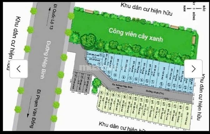 Bán KDC đường nhựa 7m 50m ra đường Hiệp Bình mua từ chủ đầu tư F0 2tỷ2