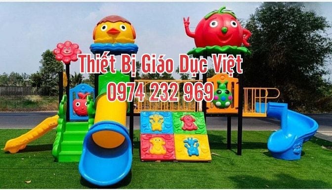 Cầu trượt liên hoàn ngoài trời nhập khẩu cho trẻ em