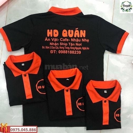 Xưởng in may áo thun đồng phục Form dáng đẹp Chất liệu như ý ABABA