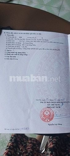 1,85 tỷ, đất đường Nguyễn Văn Khạ, Tân An Hội, Củ Chi.
