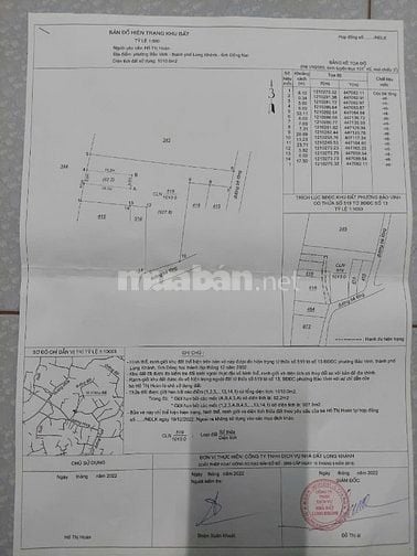 bán đất tại phường bảo vinh, tp long khánh, tỉnh đồng nai