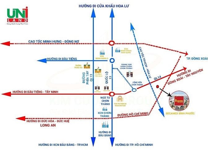 Đầu tư siêu lợi nhuận đất BECAMEX Bình Phước, DT 200m2 / Giá 1.6 tỷ 