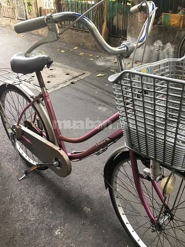 Bán xe đạp mini nữ – màu hồng tím, còn sử dụng tốt