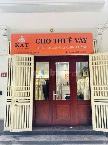SANG NHƯỢNG CỬA HÀNG CHO THUÊ VÁY DỰ TIỆC - CƠ HỘI VÀNG TẠI YÊN LÃNG