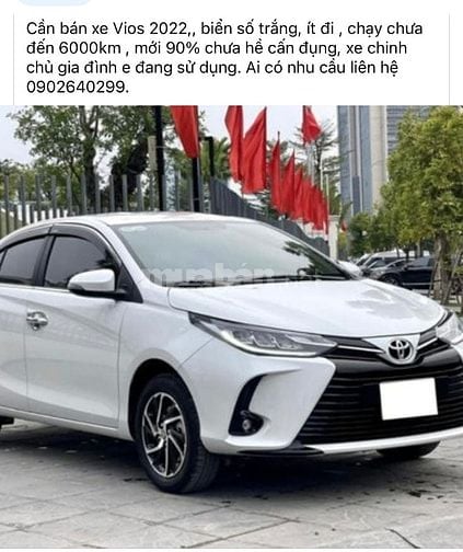 Bán xe vios gia đình sử dụng. Mới 90% khoảng 6.000. Xe chưa va chạm. 