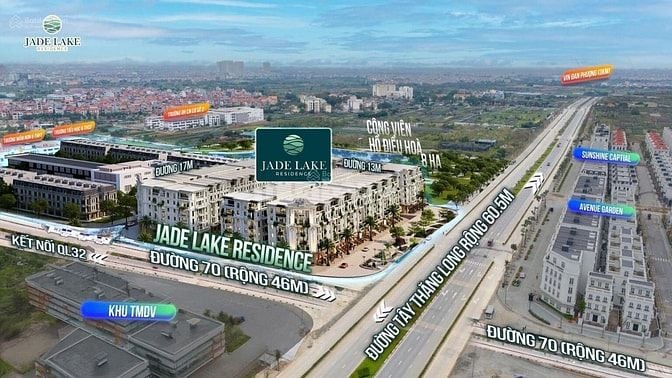 LK Jade Lake Residence- Tây Thăng Long,102m2,mặt tiền 8m,giá rẻ nhất