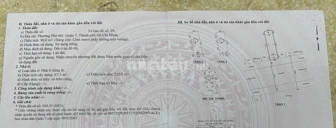 Nhà 4 tầng mặt đường thông 20 m Quận 7. 5*18 hơn 13 tỷ.