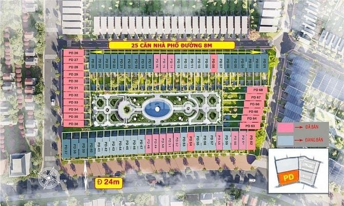 Bán đất nền mặt tiền đường nhựa lớn 24m