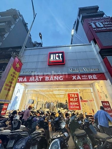 Cho thuê nhà mặt phố Bà Triệu – 300m² x 3 tầng – Mặt tiền siêu dài 12m