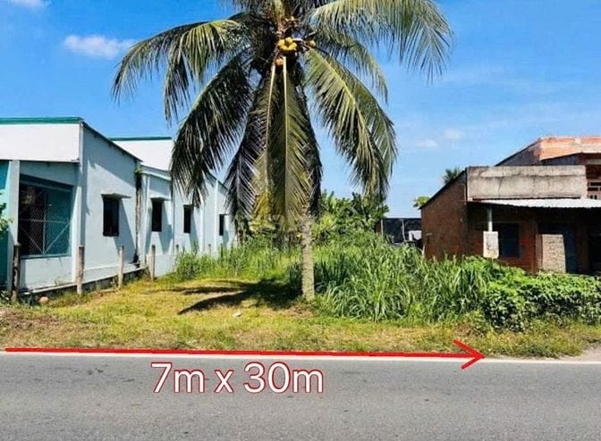 đất thổ cư, 210m2 đường nhựa, xã Tân Phú Trung. Củ Chi