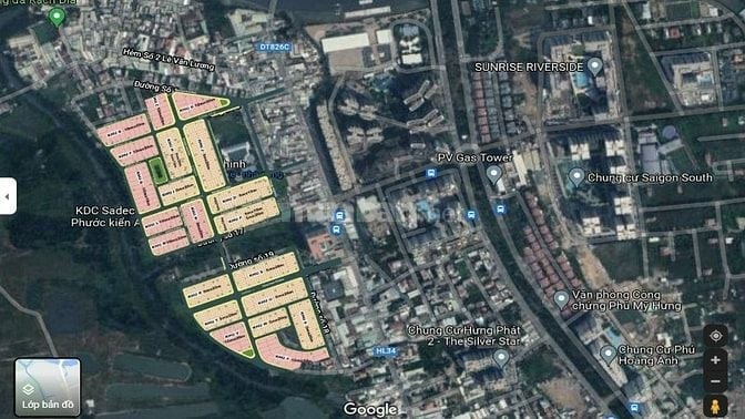 Bán đất KDC Sadeco phước kiển diện tích 5x19 giá 9 tỷ 