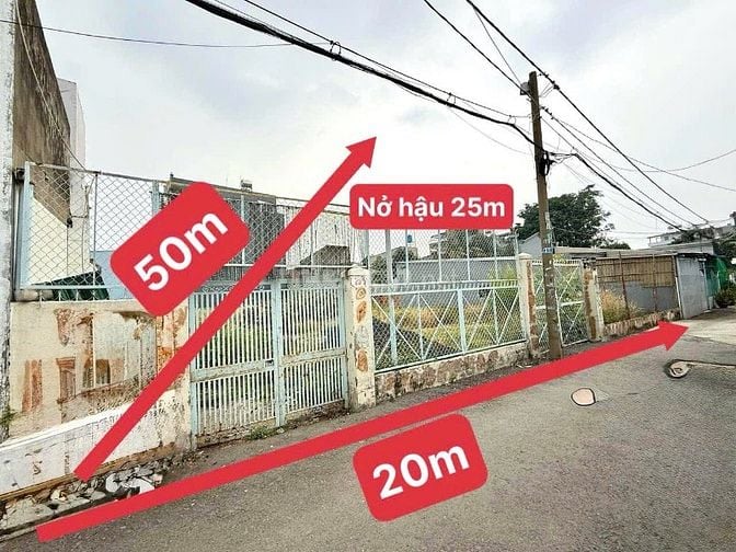 Bán lô đất đẹp ngay kdc An Sương 20-50m nở hậu 25m vuông vắn