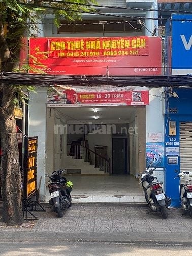 Cho thuê nhà nguyên căn mặt tiền đường Vĩnh Hội