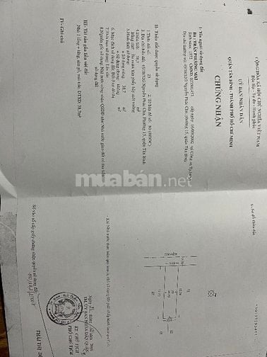 Nhà bán chính chủ, tiếp khách mua không qua trung gian. Tân Trụ,p15.TB